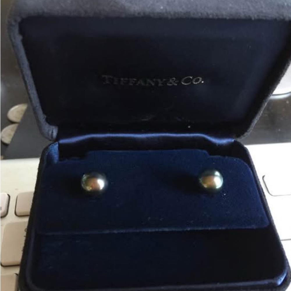 Tiffany & Co. Black Pearl Earrings